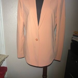 BCBG  Maxazria Peach Single-Button Women's Blazer